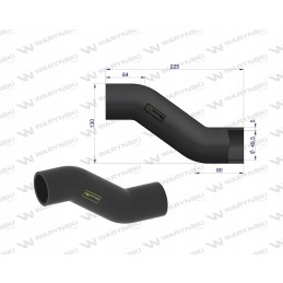 Radiator hose 1672725m1 massey ferguson warynski