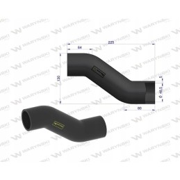 Radiator hose 1672725m1 massey ferguson warynski