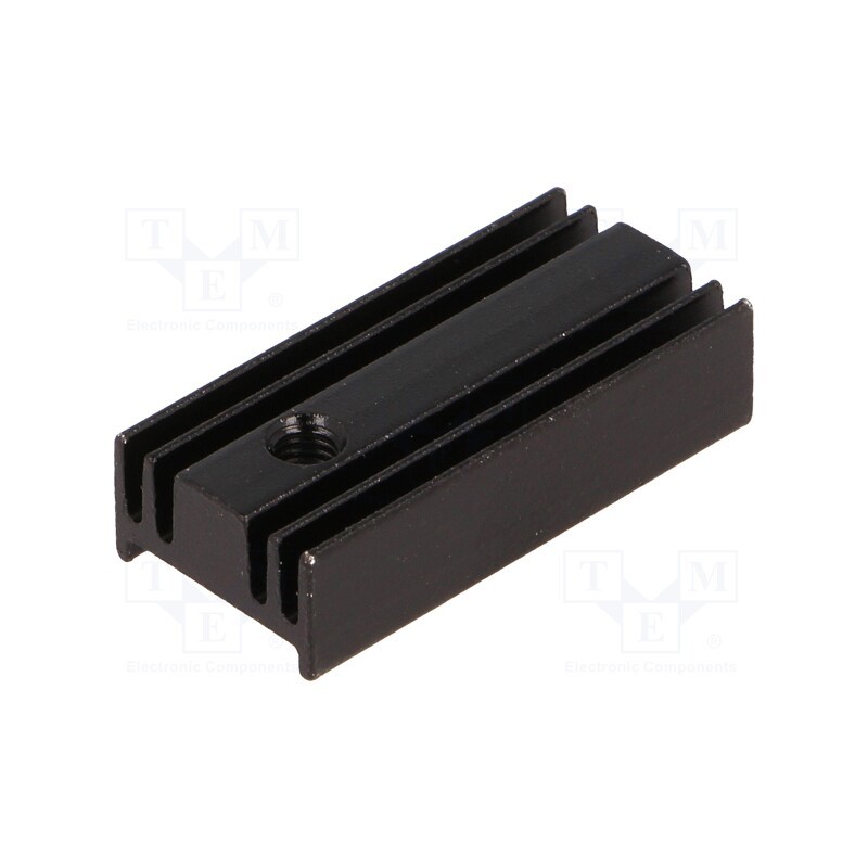 1 pcs x STONECOLD - HS-112-25 - Heatsink: extruded, TO220, black, L: 25.4mm, W: 12mm, H: 6.5mm, 40K/W