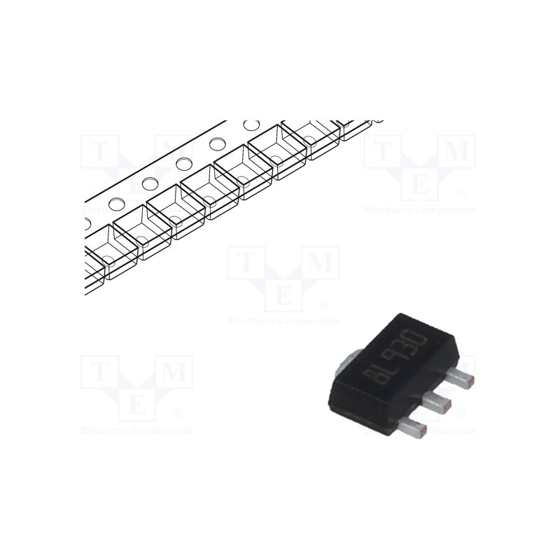 3 pcs x STMicroelectronics - L78L15ABUTR - IC: voltage regulator, linear,fixed, 15V, 0.1A, SOT89, SMD, ±4%