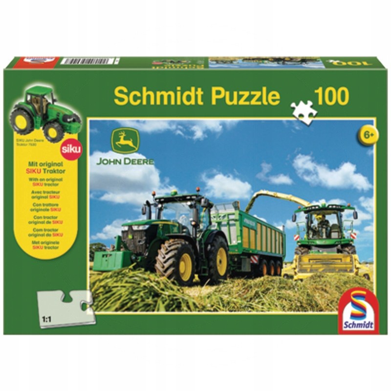 Schmidt puzzle john deere tractor siku 100 pcs