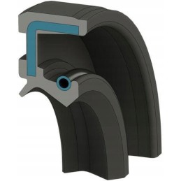 Shaft seal ring with counter lip