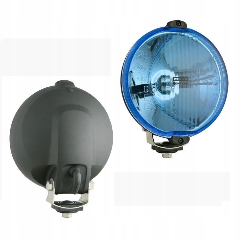 Blue halogen road headlight with ho bulb