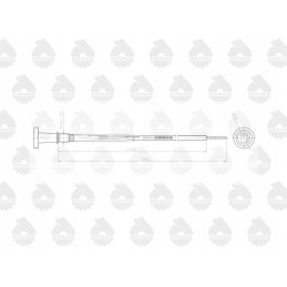 C 360 3p engine extinguishing cable, original Ursus