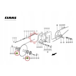 Claas Dominator Mega 648507 clutch lining