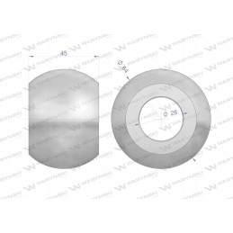 Hardened ball, category 2 3 64x28x45 Warynski