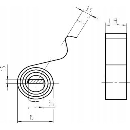 Starter brush spring r11 for c 360 c 330 8