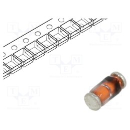 20 pcs x VISHAY - BZT55C18-GS08 - Diode: Zener, 0.5W, 18V, SMD, , MELF quadro, single diode