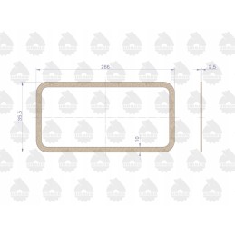 Head cover gasket, rubber plug, C330, original