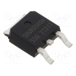 3 pcs x SMC DIODE SOLUTIONS - SDURD560ATR - Diode: rectifying, SMD, 600V, 5A, 35ns, DPAK, Ufmax: 1.7V, Ir: 5uA