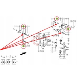 Premium metal-rubber bushing Claas Medion 647464