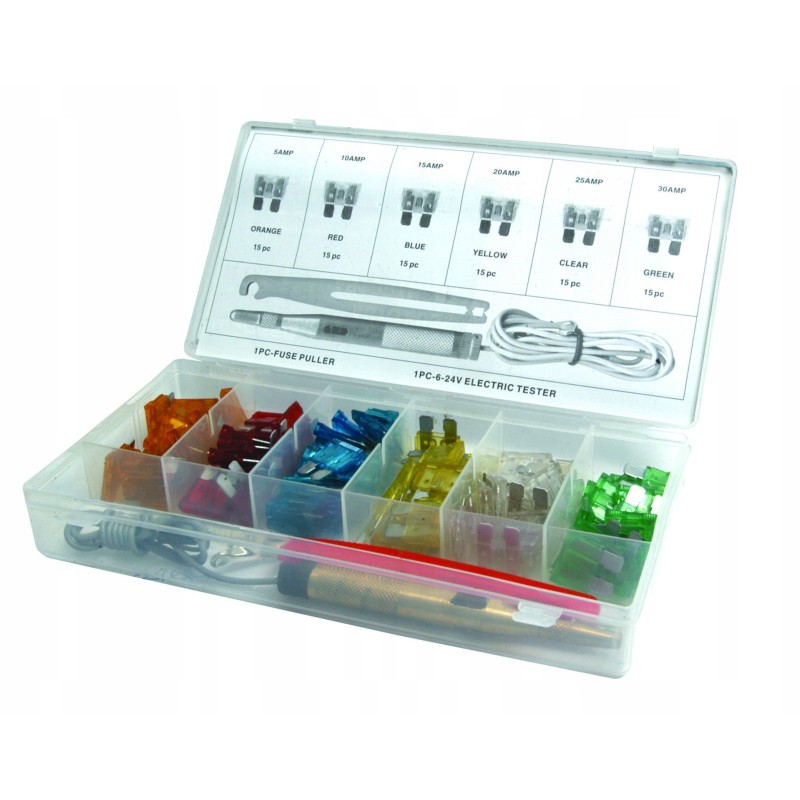 Standard blade fuses, 93-piece assortment