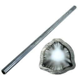 External and internal triangular pipe 36x3 4mm long