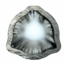 External and internal triangular pipe 36x3 4mm long