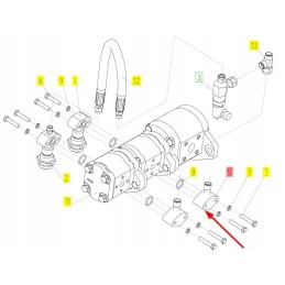 100685419 hydraulic pump flange