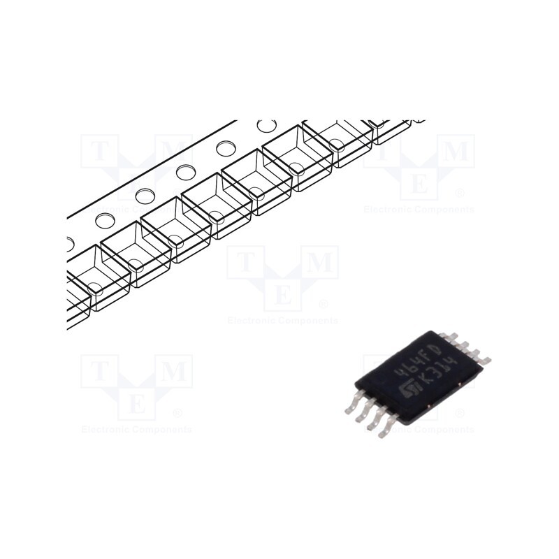 1 pcs x STMicroelectronics - M24C64-DFDW6TP - IC: EEPROM memory, 64kbEEPROM, I2C, 8kx8bit, 1.7÷5.5V, 1MHz, TSSOP8