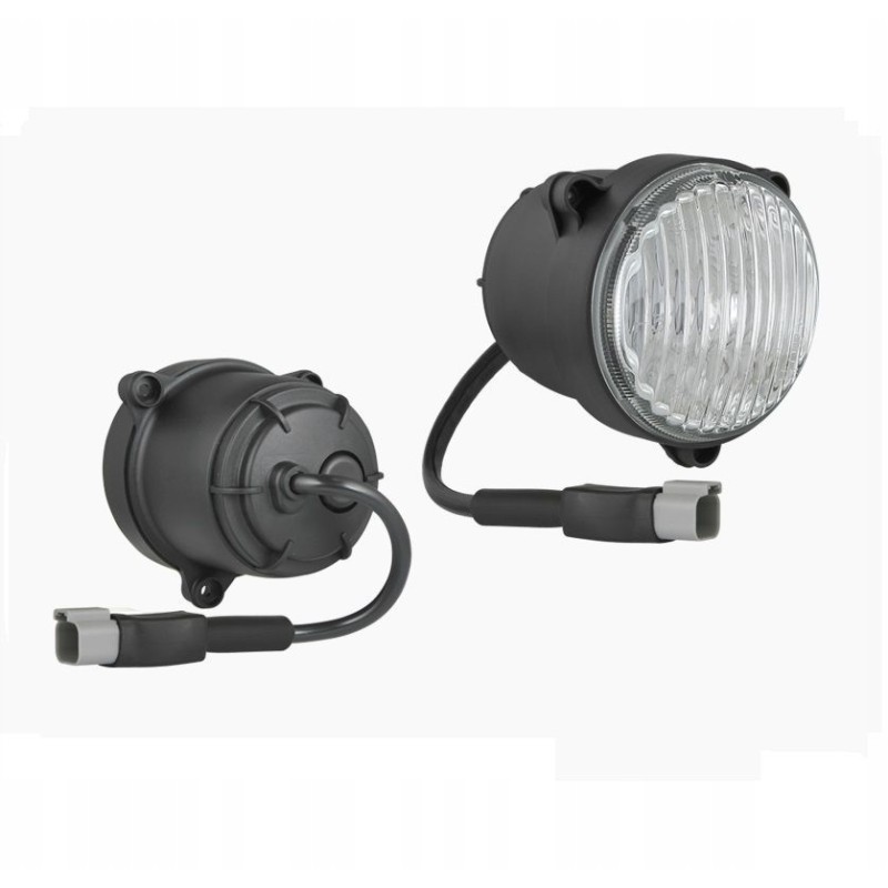 Halogen fog lamp, cable and connector