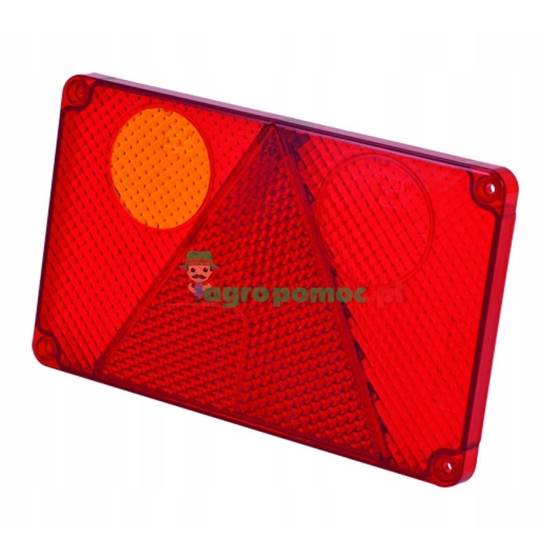 Lamp shade, left, w21l, with outline