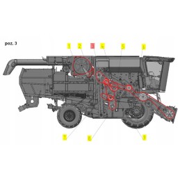 101881035 narrow profile V-belt xpb x 2150