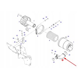 404200091101 air filter rubber hose