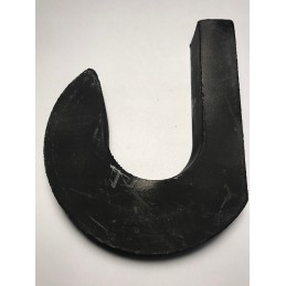 Eye of the steel hook of the loader bucket, diameter 60