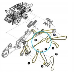 New Holland CX 84057482 snapper belt