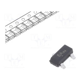 25 pcs x ONSEMI - BCW65ALT1G - Transistor: NPN, bipolar, 32V, 0.8A, 0.3W, SOT23