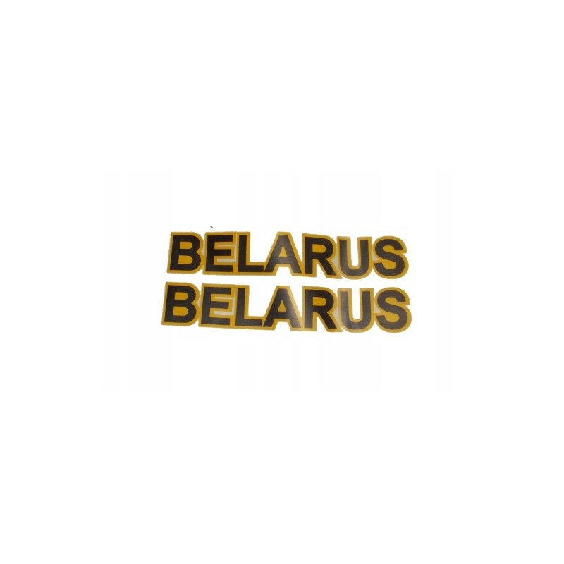 Sticker set of mtz belarus mask stickers