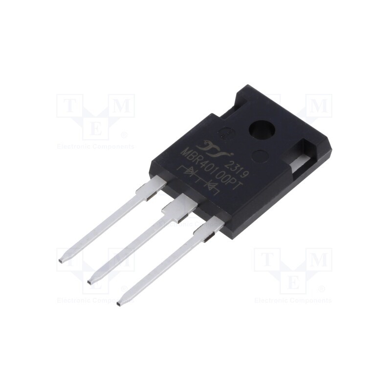 1 pcs x YANGJIE TECHNOLOGY - MBR40100PT - Diode: Schottky rectifying, THT, 100V, 40A, TO247-3,