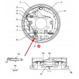 71457791 right brake spring