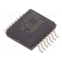 3 pcs x NEXPERIA - 74LVC02ADB,112 - IC: digital, NOR, Ch: 4, IN: 2, CMOS,TTL, SMD, SSOP14, 1.2÷3.6VDC,
