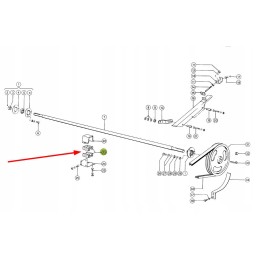 687106 0 wooden bearing for the threshing machine drive