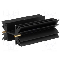 1 pcs x FISCHER ELEKTRONIK - SK129-63STS - Heatsink: extruded, SOT32,TO220,TO3P, black, L: 63.5mm, 4.5K/W