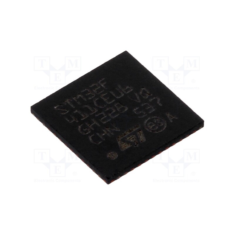 1 pcs x STMicroelectronics - STM32F411CEU6 - IC: ARM microcontroller, 100MHz, UFQFPN48, 1.7÷3.6VDC