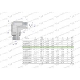 Hydraulic elbow 3 8 x 3 8 bsp
