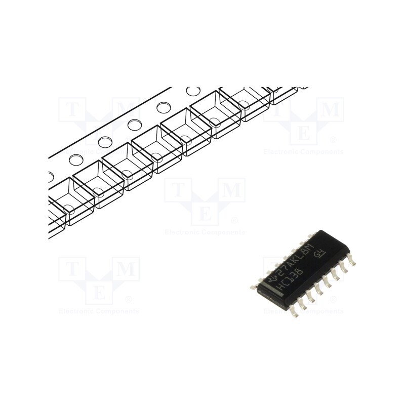 1 pcs x TEXAS INSTRUMENTS - SN74HC138DR - IC: digital, 3 to 8 line,decoder,demultiplexer, SMD, SO16, 2÷6VDC