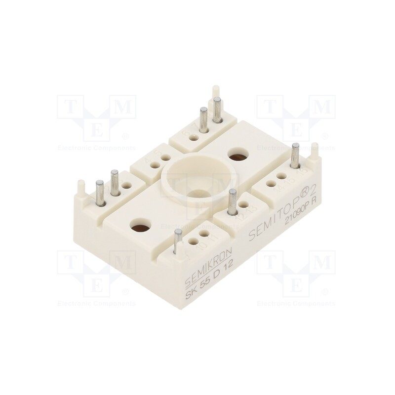 1 pcs x SEMIKRON DANFOSS - SK 55 D 12 24910800 - Bridge rectifier: three-phase, Urmax: 1.2kV, If: 55A, Ifsm: 200A