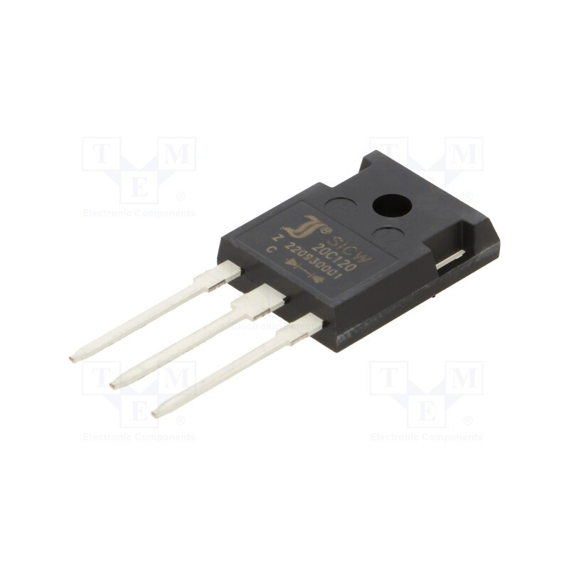 1 pcs x DIOTEC SEMICONDUCTOR - SICW20C120 - Diode: Schottky rectifying, SiC, THT, 1.2kV, 10Ax2, TO247-3,