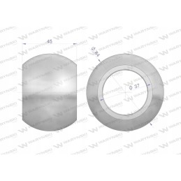 Hardened ball, category 3, 64x37x45 Warynski