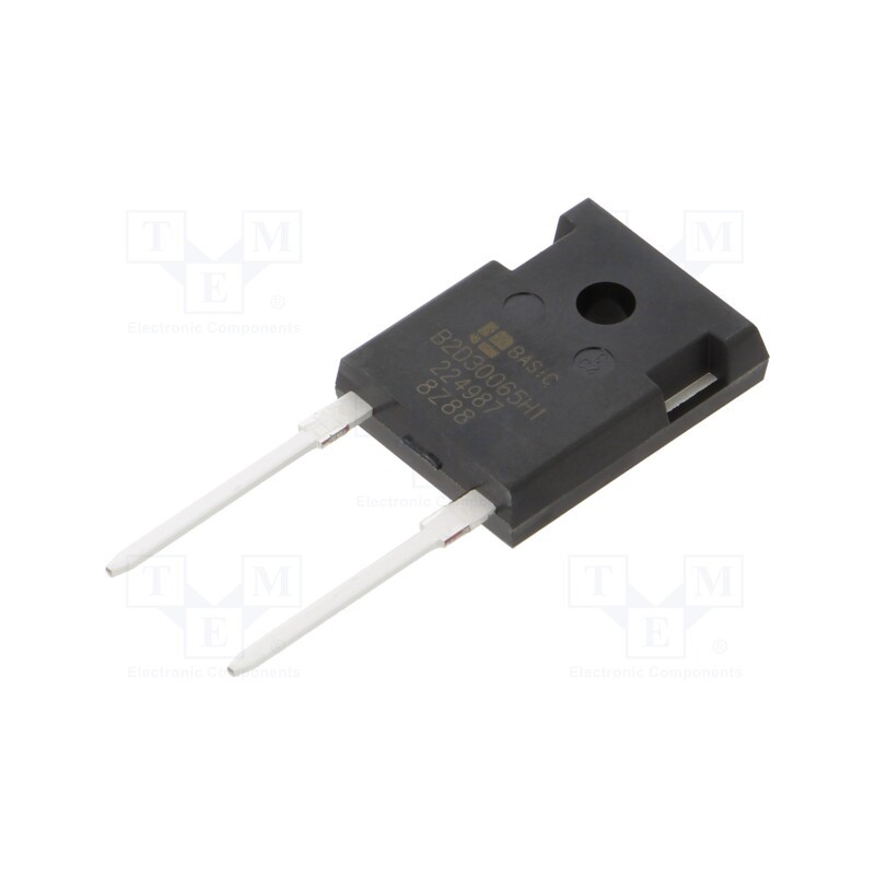 1 pcs x BASiC SEMICONDUCTOR - B2D30065H1 - Diode: Schottky rectifying, SiC, THT, 650V, 30A, TO247-2,