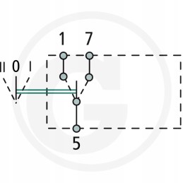 Excavator tractor toggle switch