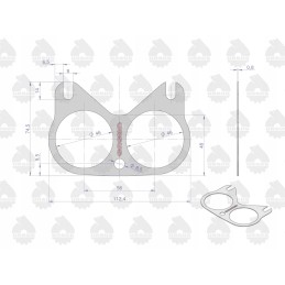 Gasket for the intake manifold C 330 original Ursus