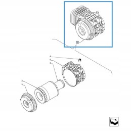 New Holland T7 Case Puma Air Filter Housing