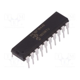 1 pcs x MICROCHIP TECHNOLOGY - PIC16F18446-I/P - IC: PIC microcontroller, 28kB, 32MHz, 2.3÷5.5VDC, THT, DIP20, PIC16