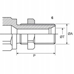 Cvv0471415f quick connector socket m14x1 5 8l panel