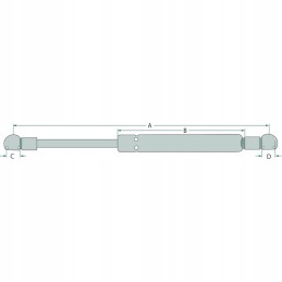 Gas actuator for Ford doors 83952266