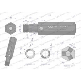 Safety valve for hydraulic pump for central heating