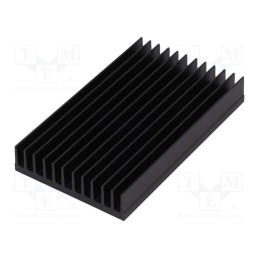 1 pcs x FISCHER ELEKTRONIK - SK 630 100 SA - Heatsink: extruded, grilled, black, L: 100mm, W: 59.69mm, H: 15mm