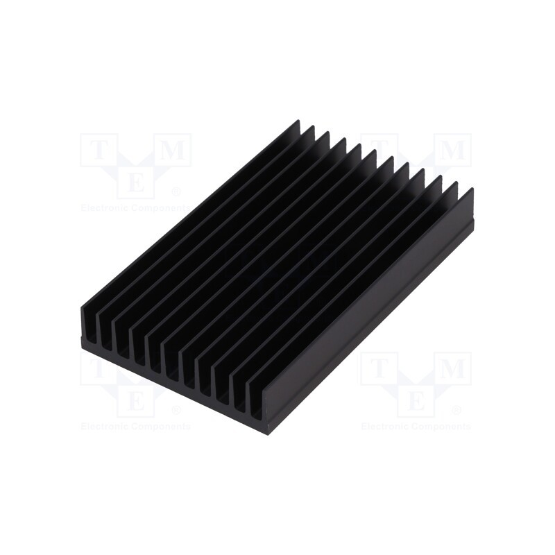1 pcs x FISCHER ELEKTRONIK - SK 630 100 SA - Heatsink: extruded, grilled, black, L: 100mm, W: 59.69mm, H: 15mm