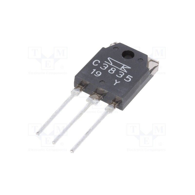 1 pcs x SANKEN - 2SC3835 - Transistor: NPN, bipolar, 120V, 7A, 70W, TO3P